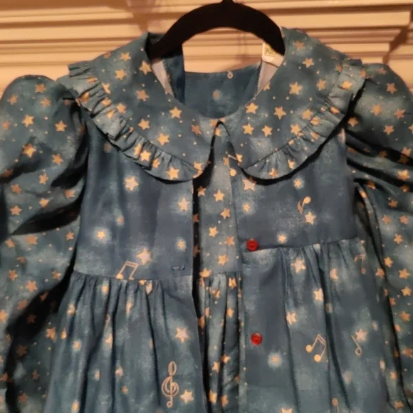 Daisy kingdom vintage teddy angel long sleeve dress
